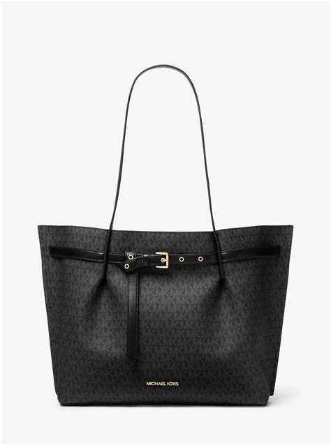 michael kors circle logo bag|emilia large logo tote bag.